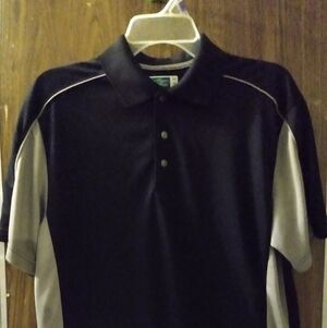 Mens Ben Hogan Polo Short Sleeve, M, Black/ Grey, pre-owned
